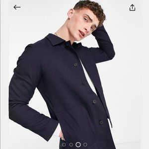 NWOT: Selected Homme Navy Workshirt